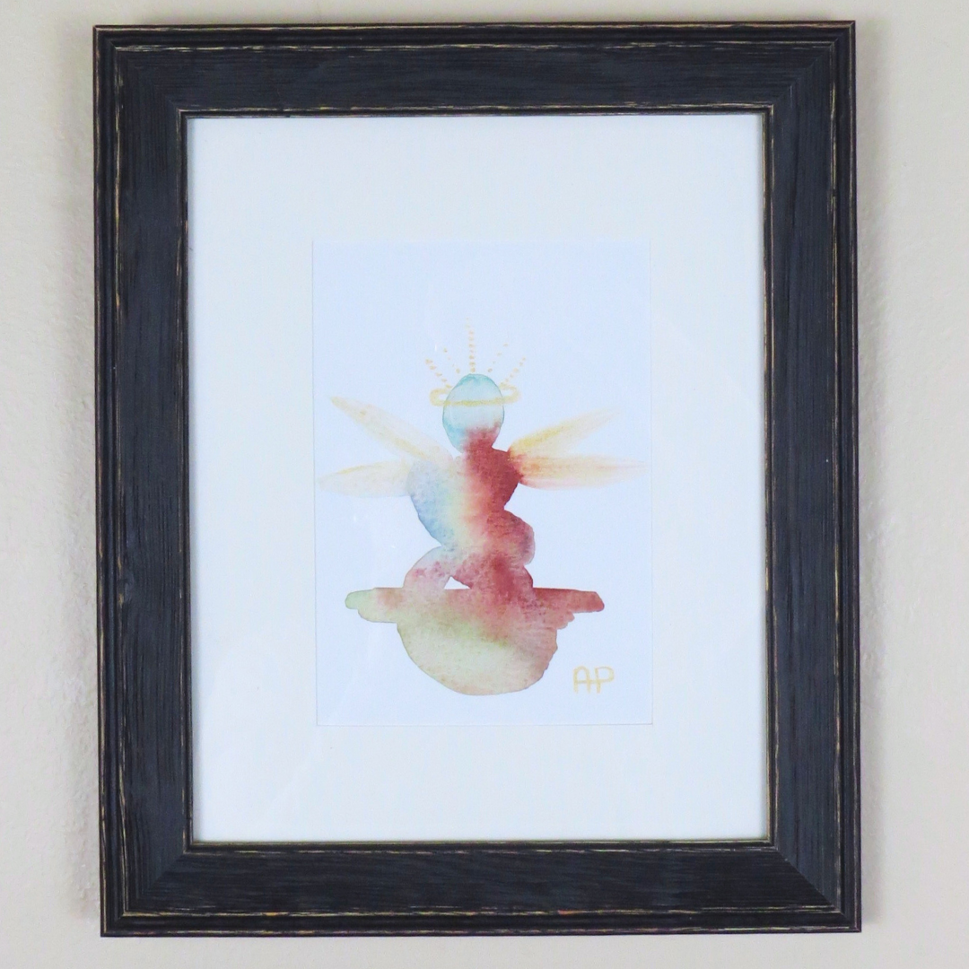 Angel Watercolor Artwork – 5x7"
