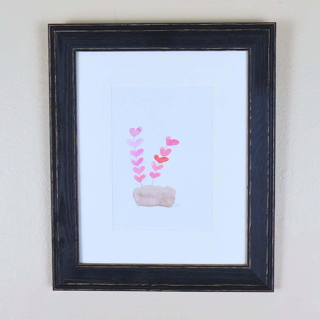 Heart Watercolor Artwork – 5x7"